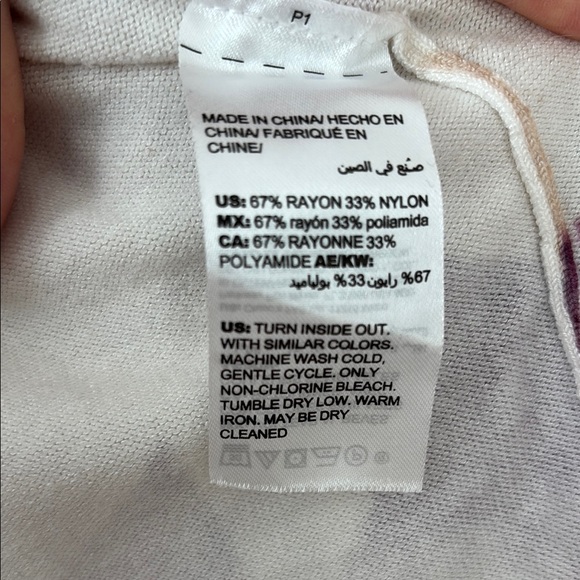 Chico's Cream and Tan Fitted Long Sleeve Blouse - Picture 3 of 5